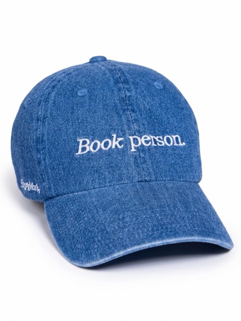 Book of the Month “Book Person” Denim Embroidered Baseball Hat